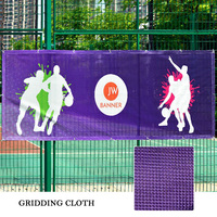 Affiche publicitaire personnalisée Bannière en vinyle PVC perforé suspendu avec taille personnalisée et impression de logo