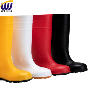 WANJIA Agricultura PVC Gumboots con punta de acero Suela Botas de lluvia de seguridad Goma impermeable <span class=keywords><strong>Veterinaria</strong></span> Pesca Jardín Agricultura - Product Image 3