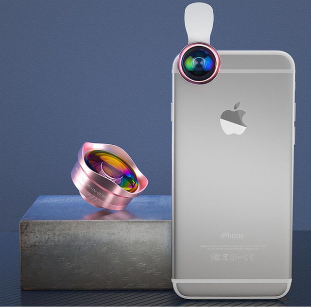 Optical Glass Mobile Phone Camera Lens Kit with Wide Angle and 15X Macro for 13 Pro Max
