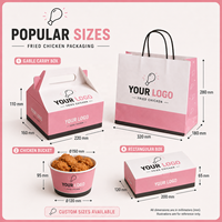 Boîte d'emballage et sac en papier personnalisés pour poulet frit |   Emballage alimentaire à emporter avec logo |   Fabricant d'emballages pour la restauration rapide OEM