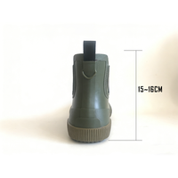 Bottes de pluie courtes pour hommes, imperméables, antidérapantes, avec soutien de la voûte plantaire en EVA, en caoutchouc de bonne qualité