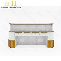 Nouveau comptoir d'angle de bureau compact pour magasins de vêtements, idéal comme comptoir de caisse ou de réception.