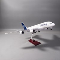 Modèle d'avion OEM Airbus A380 Lufthansa, type ouvert, taille 46 cm, cadeau d'affaires, échelle 1/160 A380 Lufthansa
