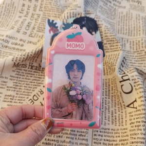 Korean Style PVC <b>Id</b> Card Case Cute Custom Printed Pattern Keychain Card <b>Holder</b> with Rubber for Photos & Credit Cards - Product Image 6