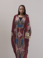 Robe Longue Africaine Géométrique Fleur Mosaïque Diamant Vintage Hippie Bohème Hawaïenne Grande Taille Kaftan Gypsy Chief Maxi Boubou