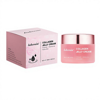 Crème Gelée au Collagène OEM Teint Rose Pêche PDRN pour Peau de Verre, Réparatrice de Barrière Cutanée, Hydratant Visage, Peptide, Crème Gelée au Collagène Bleu
