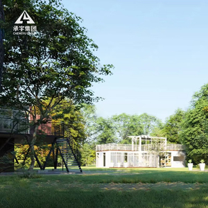 Two Storey Fast Install Modular Steel Structure Luxury Villa Living Cabin Tiny Home Portable Ready to Ship <b>Prefab</b> <b>House</b> - Product Image 5