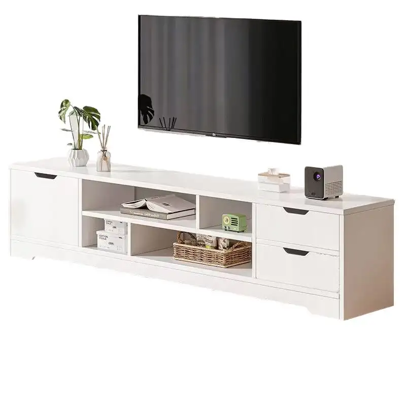 Modern Luxury Living Room Household Rectangular Solid Wood Advertising Tv Display Stand Tv Stand Wall Units Design