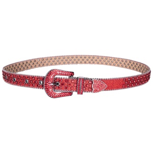 <span class=keywords><strong>Ceinture</strong></span> en Denim de Style Européen Américain Incrusté de Diamants <span class=keywords><strong>Bleu</strong></span> Patch Transfrontalier Commerce Extérieur Ceintures en Plastique PU Hommes Mode Féminine - Product Image 5
