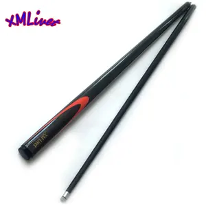 Xmlivet Tongkat Billiard Serat Karbon Hitam, Ujung 9.5Mm 1/2 Tongkat Biliar Terpisah Tongkat Billique Billique Penuh Warna Grosir