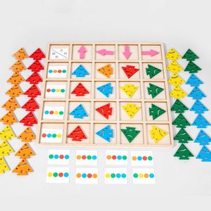 Boy Girl Educational Sorting Game Wooden Color Direction Arrow Matching <b>Puzzle</b> Toy - Product Image 1