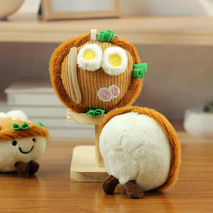 Llavero de Peluche con Forma de Tazón de Ramen, Muñeco de Peluche de Comida con Logotipo Personalizado, Lindo Llavero de Peluche de Dibujos Animados - Product Image 5
