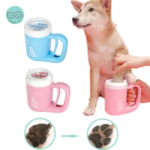 Hond Voet Wassen Cup Zachte Siliconen Borstel Puppy Kat Vuile Poot Quick Cleaning Washer Draagbare Huisdieren Voet Cleaner Cup