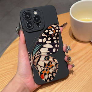 Funda <span class=keywords><strong>de</strong></span> teléfono <span class=keywords><strong>de</strong></span> TPU con diseño <span class=keywords><strong>de</strong></span> mariposa a color y orificio para cámara profesional, compatible con <span class=keywords><strong>iPhone</strong></span> 11 12 13 14 15 16 Pro Max - Product Image 4