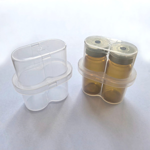 Wholesale 10ml 2 Slot Peptide Packaging case Packing Waterproof Vial <b>Boxes</b> <b>Plastic</b> Box 3ml 2 Vials Holder - Product Image 5