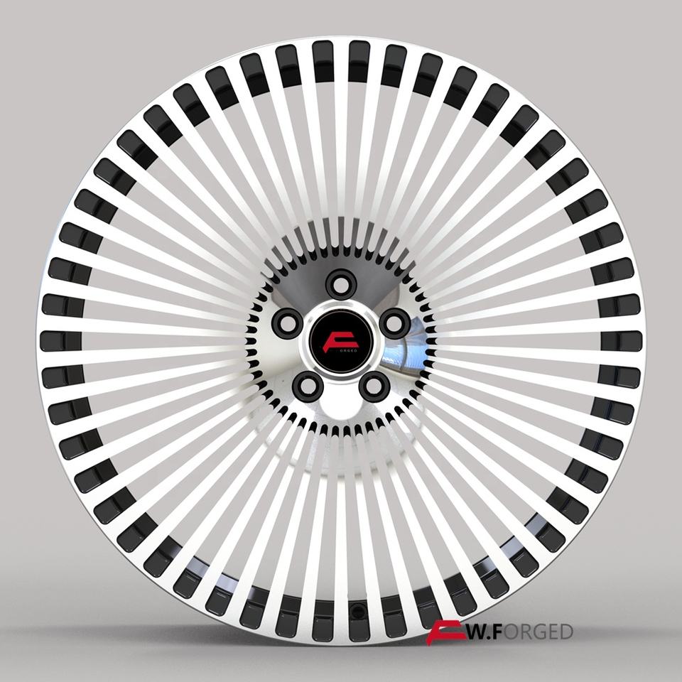 Aluminium Car Alloy Wheel Rims - Multi-Spoke Forged Wheels