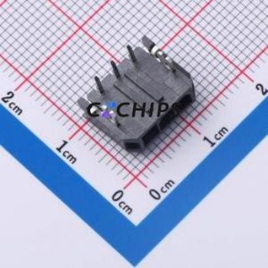 436500303 Wire-to-Board Pin Header Bent Lead Through Hole,P=3mm Connector 1x3P 3mm Right Angle Insert Micro-Fit (MX 3.0) - Product Image 1
