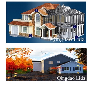 บ้านโครงสร้างเหล็กคุณภาพดี วิลล่าโลหะ อาคารทันสมัย บ้านโครงเหล็กขายดี - Product Image 3