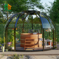 Maison de conteneur dôme transparent maison à bulles tente de camping en plein air maison portable en polycarbonate pour restaurant