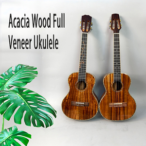Fabricación profesional OEM Toda la madera de acacia maciza Koa ukelele Tamaño 24 y 26 Madera de chapa completa brillante de alta calidad - Product Image 1