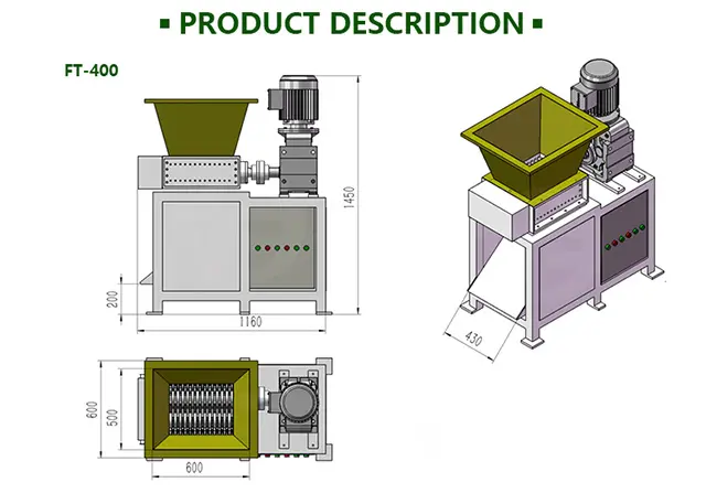 Pequeña máquina trituradora de residuos domésticos, Máquina trituradora para triturar residuos de alimentos, granos vegetales, carne no metálica
