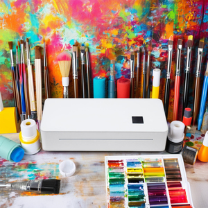 A4 xách tay máy in giấy in nhiệt 300dpi không dây BT WIFI cho IOS và <span class=keywords><strong>Android</strong></span> di động máy in ảnh hỗ trợ 210 mét - Product Image 1