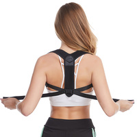 Correcteur de posture respirant, soutien dorsal entièrement réglable, redresseur de colonne vertébrale supérieure, soutien du cou, des épaules et du dos, soulagement de la douleur