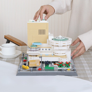 5242 Nueva York Guggenheim Museum World Architecture Moc <span class=keywords><strong>Brick</strong></span> Custom Building Blocks Structure Landmark Blocks Toys Kid Christmas - Product Image 4