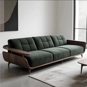 Exclusive Solid Teak <strong>Wood</strong> <strong>Sofa</strong> with Architectural <strong>Frame</strong> Design for Luxury Residential and Hotel Projects - Product Image 1