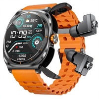 Reloj Inteligente con Auriculares Impermeables IP67, Reproductor de Música, Podómetro, Monitor de Ritmo Cardíaco, Batería de 400 mAh para Llamadas