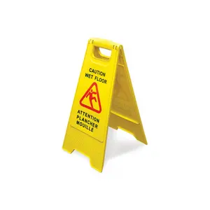 Chuối vàng hồng trống trơn khi sàn ướt bật lên dấu hiệu thận trọng sàn tùy chỉnh với đèn LED - Product Image 1