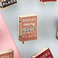 Conception personnalisée de haute qualité musulman Islam personnalisé or métal doux émail dur broches broche livre broche émail rose épingles badges