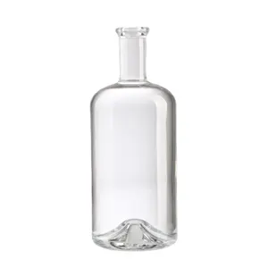 Vacío de 750ml de vino a granel botella de vidrio para botella de licor/Whisky/Ron fabricante