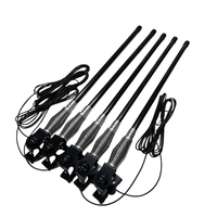 Antenne de Décoration Épaissie Noire SIGNALWELL de 2 cm de Diamètre pour Voiture et Véhicule Tout-Terrain – Installation Facile par Vis Directe