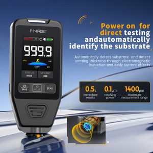 เครื่องวัดความหนาสีรถยนต์ FNIRSI CTG-20 สำหรับวัดความหนาของโลหะเคลือบไฟฟ้าและผงพ่นเคลือบ สำหรับรถยนต์ 0-1400um Fe NFe Fe+Zn - Product Image 4