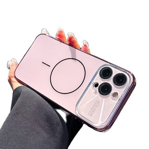 Porte-anneau magnétique de luxe TPU + PC pour boîtier <span class=keywords><strong>14</strong></span> Plus/XR avec conception mate galvanisée antichoc et grande fenêtre - Product Image 5