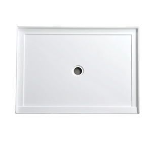 Vente en gros 48 "x 32" Seuil unique Blanc Acrylique Alcôve Base de douche en coin personnalisée Casserole de douche - Product Image 1