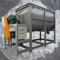 Mélangeur horizontal à agitateur, capacité 300 kg, puissance 5,5 kW, pour poudre détergente, cosmétiques, aliments, son de blé, prémélange de maïs, mini-mélangeur d'aliments pour animaux