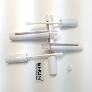 Unique 7ml PETG/AS <b>Plastic</b> Lipgloss Bottle Packaging Screw Cap White Applicator Empty Lip Gloss <b>Tube</b> Silk Screen Printed Makeup - Product Image 3