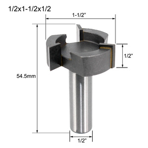 Three Blade T Type Carbide Milling Cutter For Woodworking Machine <b>Engraving</b> Cutter 3 Flutes C13 318Z3KC - Product Image 2