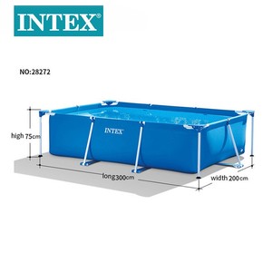 Piscina <span class=keywords><strong>Inflable</strong></span> Portátil <span class=keywords><strong>Rectangular</strong></span> con Estructura de Tubos, para Uso Doméstico, Tamaño Personalizable - Product Image 3