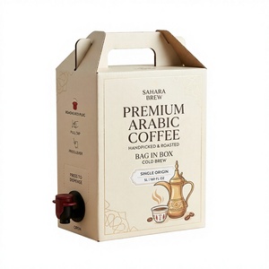 Bolsa BIB Personalizada de 32oz, 64oz, 96oz, 128oz, 160oz con Válvula de Grifo para Café Caliente, Té y Líquidos para Llevar, Envase Dispensador - Product Image 1