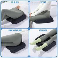 Coussin de hanche en mousse à mémoire de forme à découpe en T pour le coccyx, prêt à être expédié, pour soulager la pression des plaies de dénutrition lors de la position assise et alitée