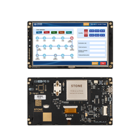 STONE 7,0 pulgadas 800xRGBx480 65K colores LCM CTP RS232/RS422/RS485/TTL Pantalla de módulo LCD inteligente