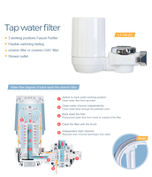 Filtre à eau manuel Naturewater en promotion avec cartouche filtrante à charbon à 2 étapes, débit de 1,5 L/min, pour usage domestique et hôtelier