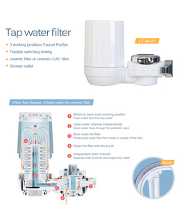 <span class=keywords><strong>Filtre</strong></span> à eau manuel <span class=keywords><strong>Naturewater</strong></span> en promotion avec cartouche filtrante à charbon à 2 étapes, débit de 1,5 L/min, pour usage domestique et hôtelier - Product Image 3