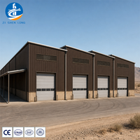 Bâtiment préfabriqué en structure métallique, entrepôt d'usine, atelier, construction de bâtiment métallique à grande portée avec ossature en acier