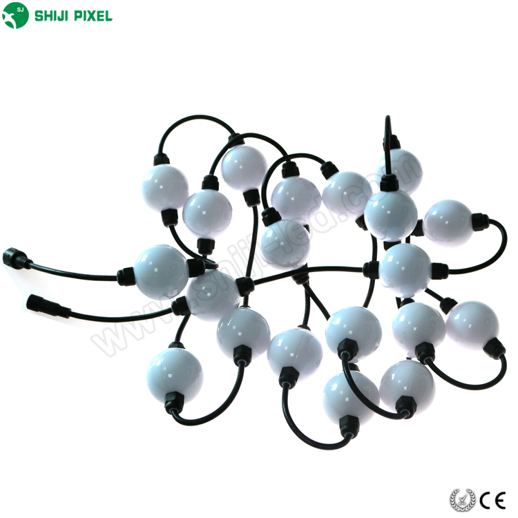 DC24V 3D 50mm 6leds UCS1903 IC RGB LED Pixel Point Light String Light Bulb