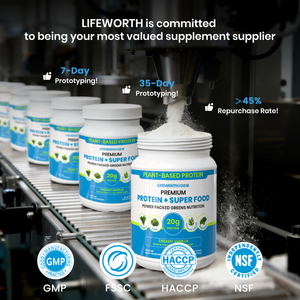 LIFEWORTH 50+ Superfood Proteine Vegetali in Polvere Vegane al Gusto Vaniglia, Integratore a Basso Contenuto di Carboidrati Netti - Product Image 2