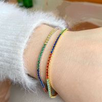 Bracelet de luxe personnalisé en argent 925 avec zircon CZ 5A pour femme, sans MOQ, en stock, Dylam